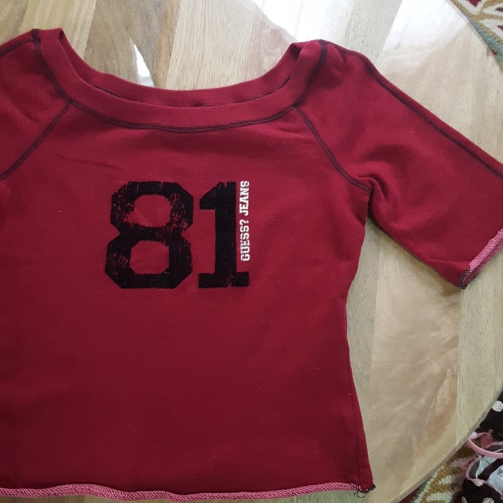 GUESS burgundy top